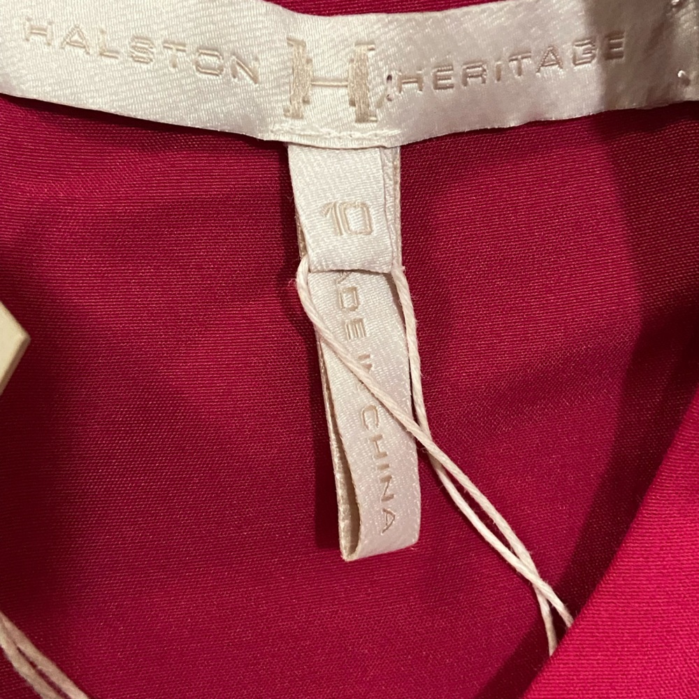 Halston Heritage Pink A-Line Cutout Dress - Picture 6 of 10